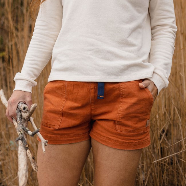Passenger Exclusive Del Sur Organic Cotton Shorts Bombay Brown