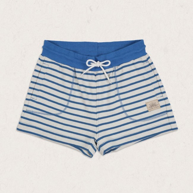 Passenger Exclusive Tigard Hemp Jog Short Soft Cobalt Stripe