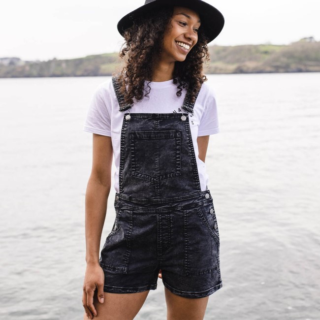 Passenger Exclusive Roamologist Organic Cotton Dungarees Black