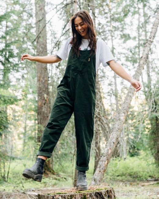 Passenger Exclusive Meadows Cord Dungarees Fir Tree