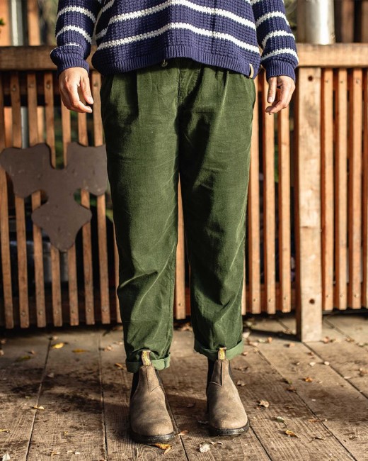 Passenger Exclusive Compass Recycled Corduroy Trouser Fir Tree