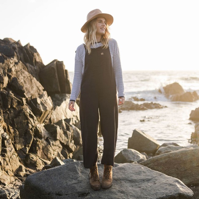 Passenger Exclusive Lazy Day Dungarees Charcoal (Woven)