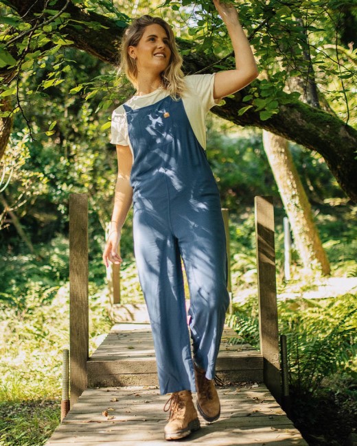 Passenger Exclusive Lazy Day Dungarees Dark Denim