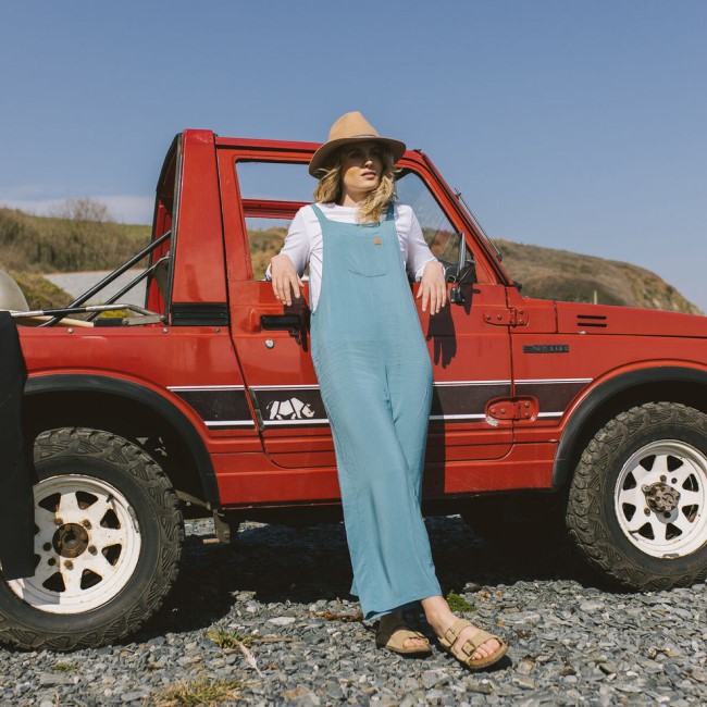 Passenger Exclusive Lazy Day Dungarees Ocean Blue
