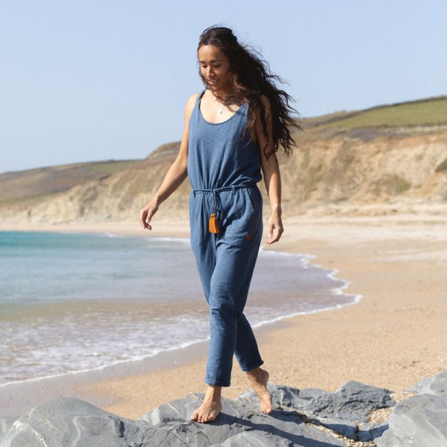 Passenger Exclusive Eva Recycled Jumpsuit Dark Denim