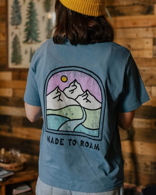 Passenger Exclusive Friday Collective Recycled Cotton T-Shirt Washed Blue