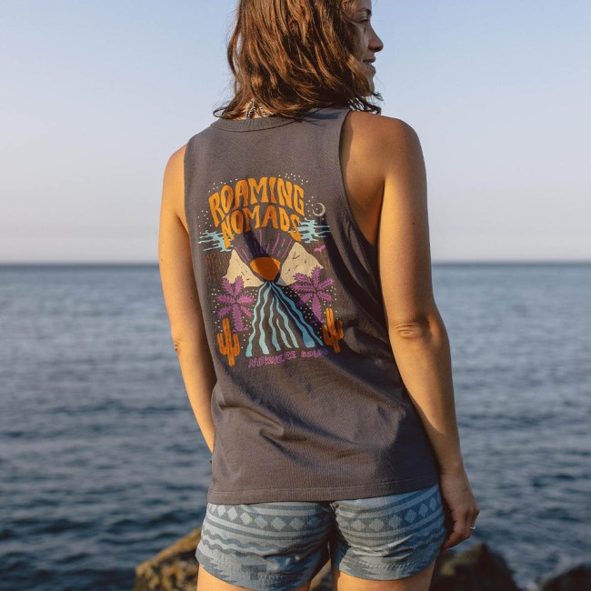 Passenger Exclusive Cactus Recycled Cotton Vest Faded Black