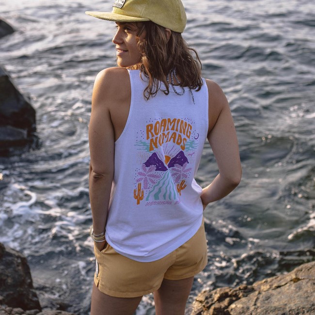 Passenger Exclusive Cactus Recycled Cotton Vest White