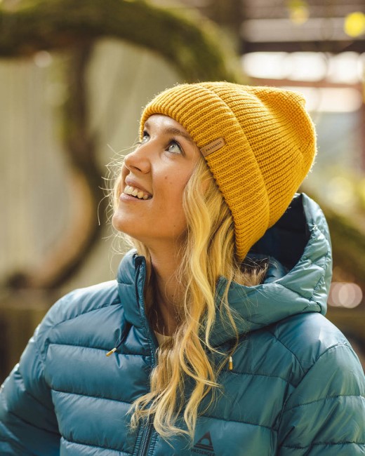 Passenger Exclusive Compass Recycled Beanie Mustard Yellow