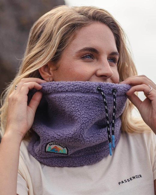 Passenger Exclusive Mulled Recycled Sherpa Fleece Snood Dusty Lilac