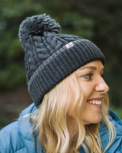 Passenger Exclusive Stoke Recycled Bobble Hat Faded Black