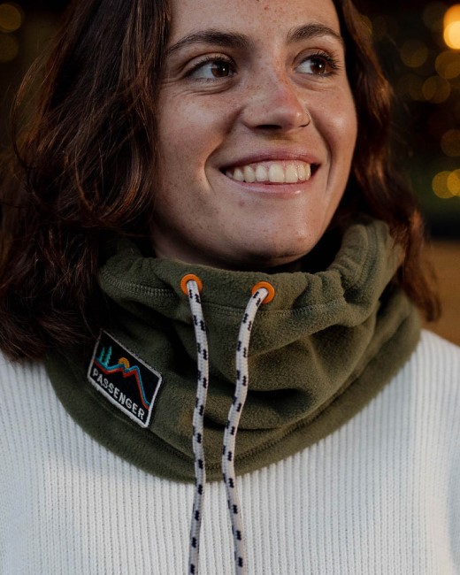 Passenger Exclusive Tor Recycled Polar Fleece Snood Khaki
