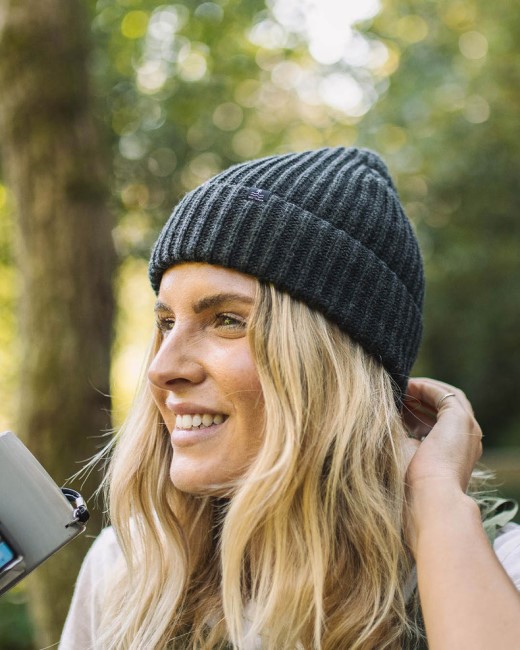 Passenger Exclusive Fisherman Recycled Beanie Charcoal