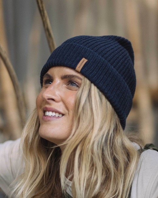 Passenger Exclusive Compass Recycled Beanie Rich Navy
