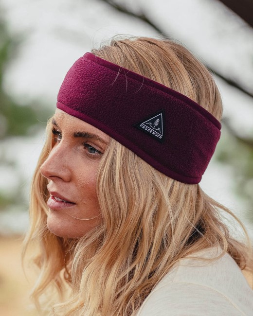 Passenger Exclusive Roamer Recycled Polar Fleece Headband Wine