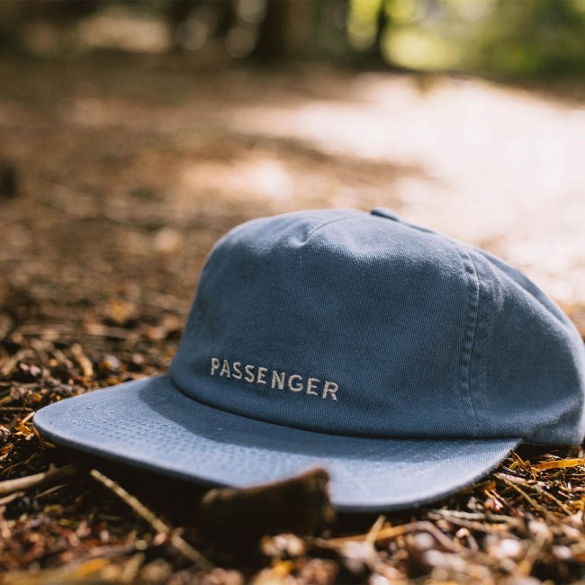Passenger Exclusive Byron Recycled Cotton 5 Panel Cap Stone Blue