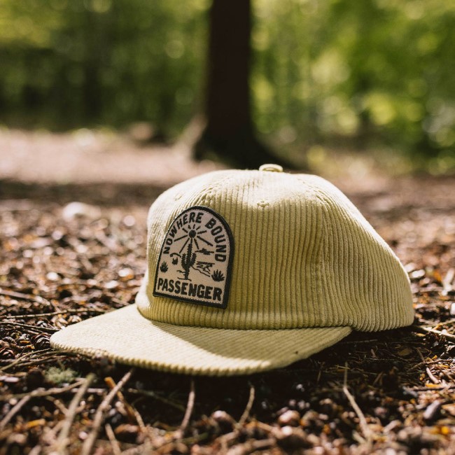 Passenger Exclusive Hazy Recycled Cotton Cord Low Profile Cap Ochre Yellow