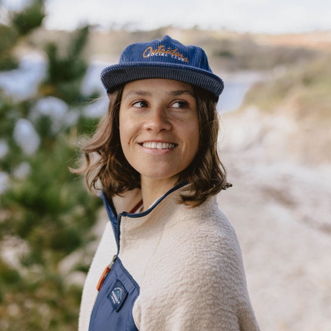 Passenger Exclusive Outsiders Recycled Cotton Cord Cap Stone Blue