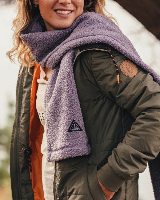 Passenger Exclusive Snug Recycled Sherpa Fleece Scarf Dusty Lilac