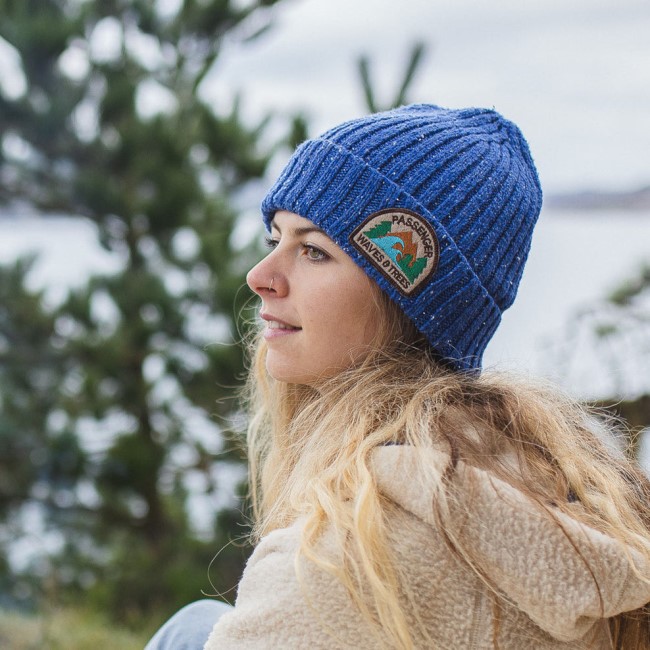 Passenger Exclusive Katira Rib Knit Beanie Blue Coral