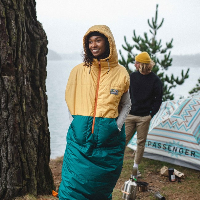 Passenger Exclusive Good Times Recycled Sleep Sack Ochre Yellow/Storm Green