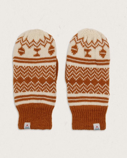 Passenger Exclusive Powder Fleece Lined Recycled Acrylic Mittens Glazed Ginger